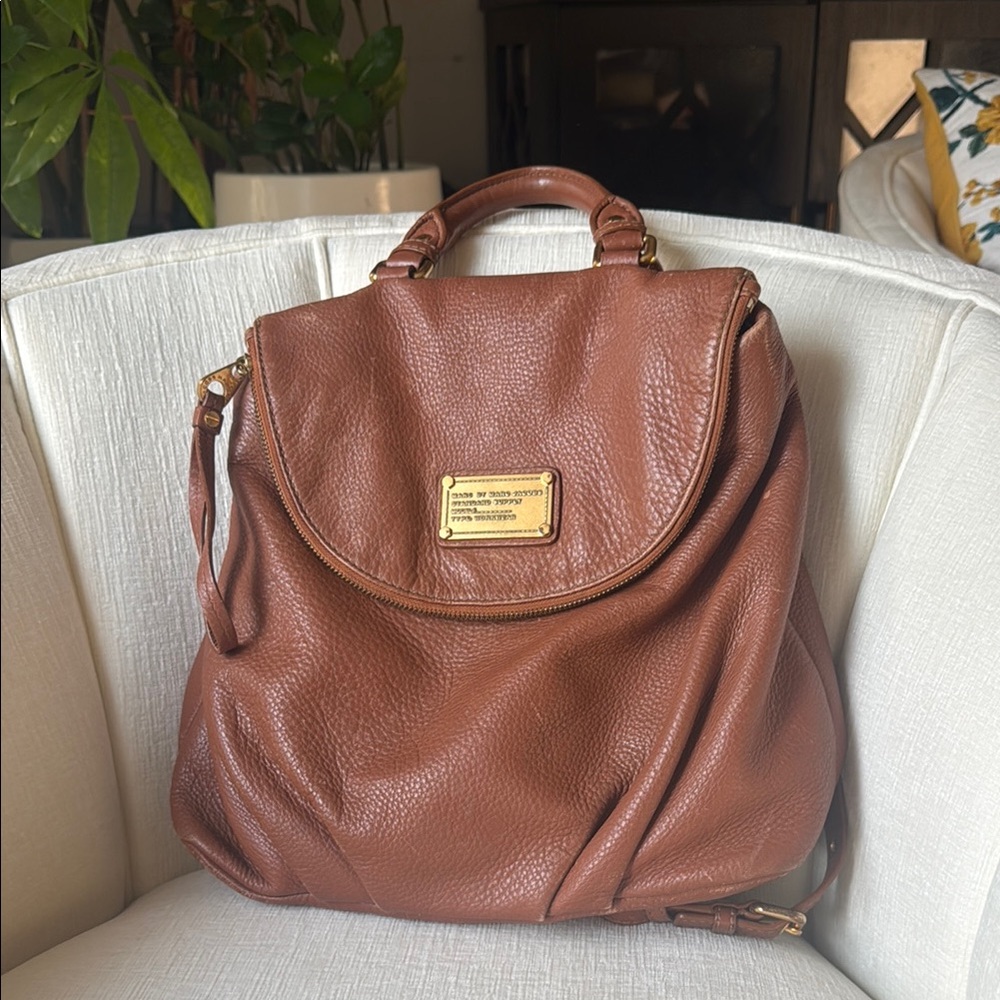 Marc Jacobs Brown Leather Backpack 👝💼👜